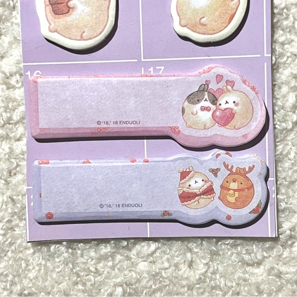 🏷️ Molang kawaii bunny sticky note set of 6 - Picture 6 of 7
